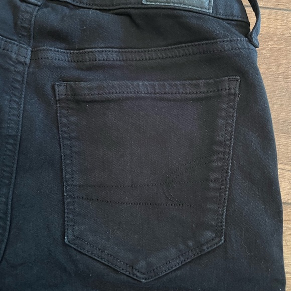 AE Ne(x)t Level Black Ripped Super High-Waisted Jegging - Picture 6 of 8